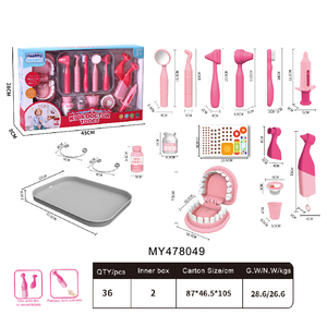 Ensemble de jouets de dentiste en plastique éducatifs pour enfants en gros, kit de jeu d'imitation pour enfants, tenue de docteur pour garçons et filles - Product Image 3