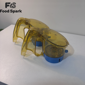 Distributeur d'assaisonnements pour fast-food style KFC, pot à épices pour poulet frit avec base bleue - Product Image 3