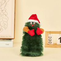 Figurine de Noël Électrique Dansante en Peluche, Animée, Musicale, Chantante et Dansante, Ornement de Table, Vente en Gros