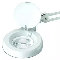 Lampe de bureau LED à bras pivotant réglable avec loupe d'illumination pour la couture et la broderie en gros