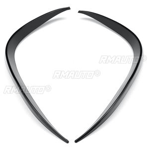 Para Mercedes Benz Clase C C200 C260 W205 2019 2020 2021, alerón divisor de labio de parachoques delantero, embellecedor de faro antiniebla, cubierta de rejilla, adhesivo - Product Image 6