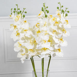 Hesper <span class=keywords><strong>Planta</strong></span> <span class=keywords><strong>Hojas</strong></span> Faux Dandelion Lila Margarita Lirios Hortensia Flores Boda Pared Decorativa Flor Blanca Día <span class=keywords><strong>de</strong></span> San Valentín - Product Image 5