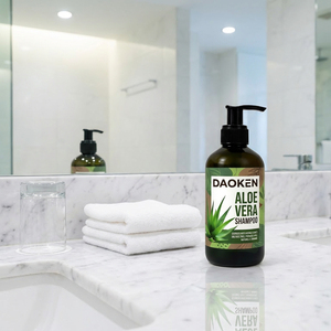 Champú Vegano Orgánico de Aloe Vera OEM 200ml, Limpieza Profunda, Control de <span class=keywords><strong>Caída</strong></span> <span class=keywords><strong>del</strong></span> <span class=keywords><strong>Cabello</strong></span>, Fortalece el <span class=keywords><strong>Cabello</strong></span>, Elimina <span class=keywords><strong>la</strong></span> Caspa, Calma el Cuero Cabelludo - Product Image 5