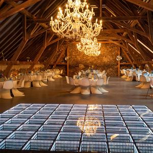 Flower Mat Led Light Dance Floor vetro temperato portatile in vendita specchio 3d per discoteca all'aperto solo per produrre pista da ballo a Led 70 - Product Image 4