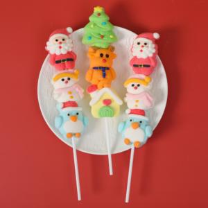 Palitos de Malvavisco con Sabor a Frutas Multicolores, con Forma de <span class=keywords><strong>Santa</strong></span> Claus, Árbol de Navidad, Reno, Muñeco de Nieve y Pingüino - Product Image 4