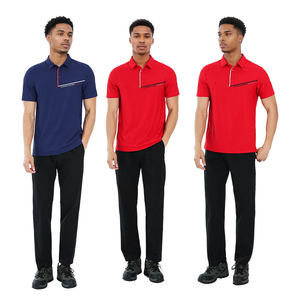 เสื้อโปโลแห้งเร็วแบบพอดีตัวสำหรับฝึกซ้อมเสื้อผ้าเทนนิสเสื้อออกงาน - Product Image 2