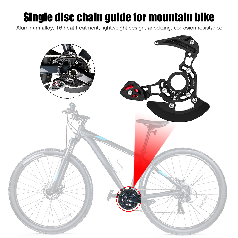 TOOPRE Mountain Bike Chain Guide - Single Disc Chain Stabilizer