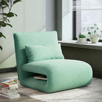 Le lit simple en tatami de style japonais peut être plié pour s'asseoir et dormir sur le plancher de la chambre à coucher du balcon petit canapé chaise de loisirs penchée
