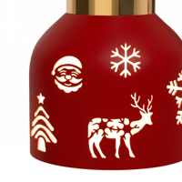 Lampe chauffe-bougie de Noël personnalisable avec logo, abat-jour métallique à col de cygne réglable, impression sérigraphique, usage promotionnel, OEM ODM