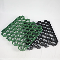 Grille d'herbe en plastique Fleur plate en plastique Grille de pelouse Pavé pour stationnement Stabilisation de la chaussée Pavé d'herbe