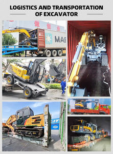 Venta al por mayor 8t Super Wheel <span class=keywords><strong>Excavator</strong></span> Bagger Machine Buen estado Yuchai Engine Gear Core Components Excavadora hidráulica barata - Product Image 6