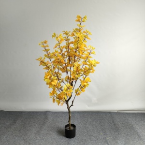 Chine Artificielle Argent <span class=keywords><strong>Ginkgo</strong></span> <span class=keywords><strong>Biloba</strong></span> <span class=keywords><strong>Feuille</strong></span> Fleurs Arbres Décoratifs En Plastique - Product Image 5
