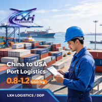 LXH Fret maritime pas cher DDP Logistique Chine vers États-Unis Livraison à domicile à adresse privée