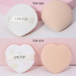 LMLTOP ลมรูปหัวใจหยดน้ําเบาะลมพัฟหนานํามาใช้ใหม่ Marshmallow พัฟเบาะลมผงพัฟ TOP-069