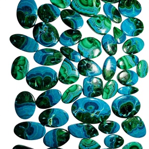 Natural Chrysocolla Azurite Pairs Cabochon Healing Loose Gemstones for <b>Jewellery</b> Making Wholesale Lot From <b>Malachite</b> Stone - Product Image 1