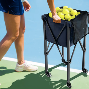 Opvouwbare tennisbalwagen Handige tenniscoach-auto Ballenwagen Tennisopslagauto Tennistrainingsapparatuur met tas - Product Image 6