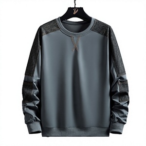 Zipper Pocket Smile Face Patchwork Fleece Eco-Friendly Waterproof Polyester/Cotton <b>Hoodies</b> Sweatshirts Streetwear Men's Hip Hop - Product Image 3