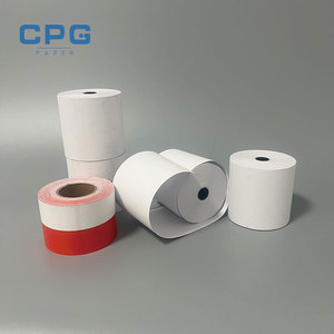 Wholesale CPG Double-Sided Sticky Thermal Cash Register <b>Paper</b> Roll 80mm for ATM/POS/Credit Card Use ISO9001 Certified - Product Image 1