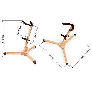 Verstellbarer Messing-Musik instrumenten ständer Holz saxophonst änder für Sopran-Eigenschaften Gitarren typ - Product Image 5