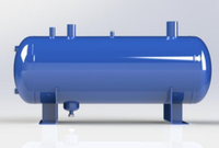 Récepteur de liquide frigorifique vertical et horizontal, réservoir de stockage de réfrigérant pour unité de condensation de chambre froide