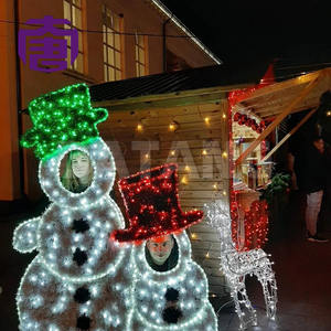 Marco de fotos LED con motivos 2D iluminados para decoración de exteriores en Navidad, Ramadán y Halloween. - Product Image 3