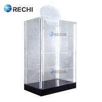 Vitrine de détail en acrylique illuminée avec signe de Logo pour Cigarette, présentoir de magasin de fumée RECHI