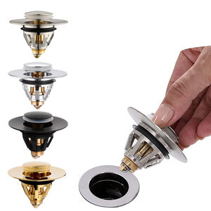 Personnalisé SS 304 Laiton Nickel <span class=keywords><strong>Doré</strong></span> Brossé Anti-Colmatage Lavabo Évier Bouchon De Vidange Pop Up Bouchon Crépine - Product Image 6