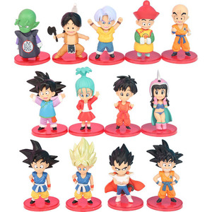 Set di 13 Personaggi in PVC da 6-8 cm, Design Accattivante, Personaggi d'Azione Anime Giapponesi, Accessori da Collezione DBZ <span class=keywords><strong>Goku</strong></span> e Vegeta - Product Image 1