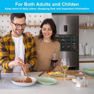 Tablero de borrado en seco magnético acrílico, 2 piezas, calendario semanal mensual, planificador, nota, juego de pizarra para refrigerador - Product Image 5