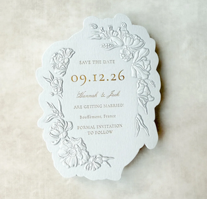 Personalización de logotipo o texto, diseño floral en relieve, tarjetas de presentación profesionales - Product Image 3