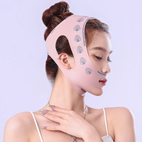 Double Bandeau Amincissant pour Visage, Écologique et Respirant, Masque Anti Double-Minton V pour Beauté Faciale