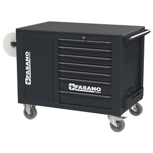 Fasano <b>Tools</b> 14 Drawer <b>Rolling</b> <b>Tool</b> Cabinet With Door And Casters For Auto Repair - Product Image 1