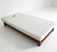 Table de massage thaïlandaise moderne Woodenjoy avec éponge haute densité et structure en bois durable pour usage commercial dans les hôtels, les spas et les salons