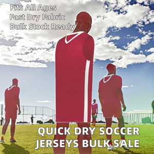 Venta al por Mayor de Uniformes de Fútbol de Secado Rápido de Poliéster/Algodón para Adultos y Niños, Chalecos de Entrenamiento, Camisetas, Petos, C&Z - Product Image 2