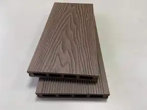 Wpc Decking 3d Surface Outdoor Wooden Flooring Wpc Composite Decking Wpc Floor Hollow Decking