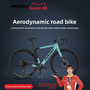 Vélo de course sur route aérodynamique Northern Mountain Falcon 6000 700C 28 pouces, axe traversant 12142 mm, frein à disque hydraulique, 16 vitesses - Product Image 1
