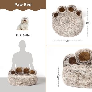 Luxury Rectangle Dog & <b>Cat</b> Bed All Seasons Eco-friendly <b>Plush</b> Solid Breathable Warm Cozy Removable Washable Carton Packaging - Product Image 2