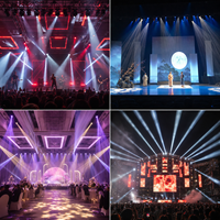 Projecteur LED mobile 500W avec zoom CTO, gobo, obturateur, DMX512, RDM pour éclairage de scène, théâtre et concert