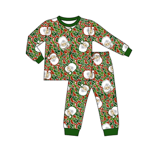 Ensemble pyjama camouflage de Noël pour garçons et filles, plusieurs imprimés de Noël, tenue de nuit douce à manches longues - Product Image 2