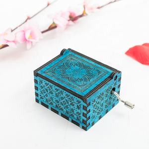 Caja de Música de Jurassic Park, Tú Eres Mi Sol, Música de Manivela de Madera, Regalo de Navidad, Regalo de Cumpleaños, Regalo de <span class=keywords><strong>A</strong></span>ño Nuevo, Dropshipping - Product Image 4