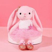 Boneka balerina kelinci lembut kustom hadiah Recital menari balet anak Perempuan diisi dengan katun PP untuk menghilangkan stres