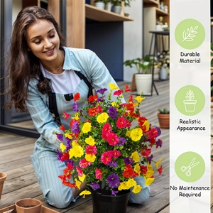 Plantes décoratives artificielles : Souci, <span class=keywords><strong>Eucalyptus</strong></span>, Breathe China, Breathe Topiary, Tiges résistantes, Fleurs blanches - Product Image 5