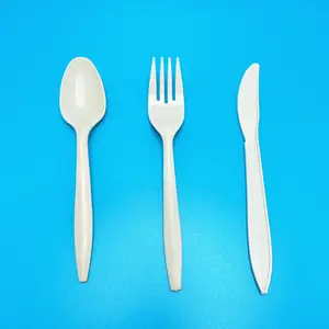 Estraibili PS forchette di plastica avvolti cucchiai e coltelli set di posate di plastica usa e getta con pacchetti di tovaglioli
