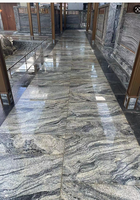 Dalles de granit gris et blanc brossé, écologiques et naturelles, de style moderne, directement de l'usine TY, pour comptoirs de cuisine et sols de villas et parcs, Shandong