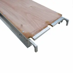 Fabrika fiyat alüminyum iskele tahta genişliği 570-60 kontrplak iskele tahta rohr tipi ahşap alüminyum tahta çerçeve tipi iskele