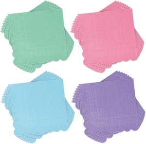 Serbet Kertas Koktail Boho Warna Gradasi Kustom Dengan Logo Bergaris Tebal Sekali Pakai Untuk Pesta Makan Malam - Product Image 2