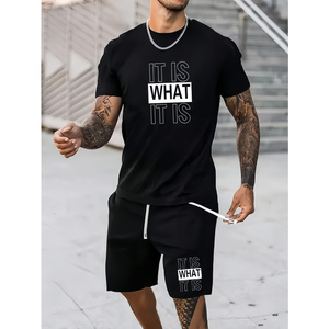 Customized logo Summer High-quality <b>Polyester</b> <b>Fiber</b> Men's Sportswear Top and Shorts - Product Image 5