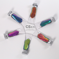 Nail Chrome Liquid Poudre pour ongles Chrome Metallic Mirror Mirror Aurora Powder Chrome Liquid