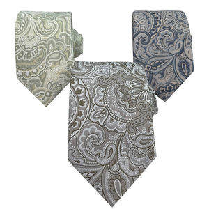 Vente en gros de cravates de cou de luxe pour hommes personnalisé Polyester Business Styles Jacquard Paisley rayé nouvelle conception de cravate <span class=keywords><strong>Ascot</strong></span> - Product Image 4