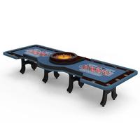 YH Grande taille 2 en 1 tapis personnalisé de luxe royal utilisé jeu de hasard Casino Roulette Table de roue